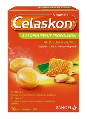 Celaskon Vitamín C s propolisom, aloe vera a zázvorom