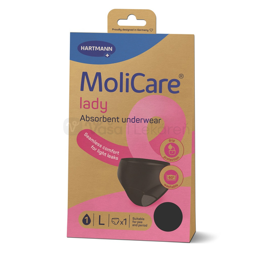 MoliCare Lady L  Absorpčná prateľná spodná bielizeň pre ženy, veľkosť L