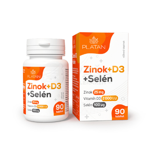 Platan Vitamín D3 + Zinok + Selén