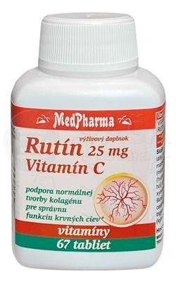 MedPharma Rutín 25 mg + Vitamín C 100 mg