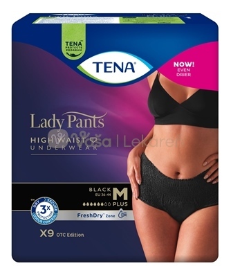 Tena Lady Pants Plus Black M Dámske inkontinenčné nohavičky