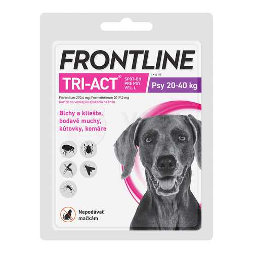 FRONTLINE Tri-act Spot-On pre psy L (20-40 kg)