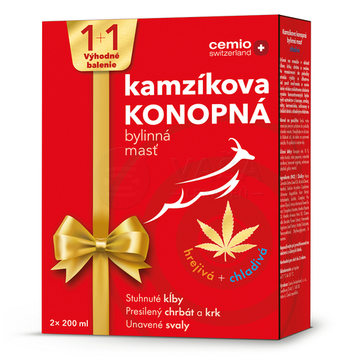 Cemio Kamzíková konopná masť 1+1 Vianoce 2023 (Výhodné balenie)