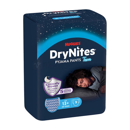 Huggies DryNites XL Plienkové nohavičky pre chlapcov (48-60 kg)