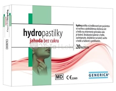 GENERICA Hydropastilky Jahoda bez cukru