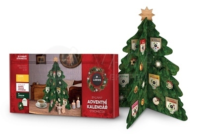 Leros Bylinný adventný kalendár Stromček (Čajová kolekcia)