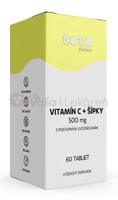 TOTO Vitamín C 500 mg + Šípky