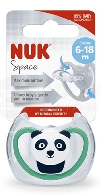 NUK Space Silikónový cumlík, veľkosť 2 (6-18 mesiacov), box
