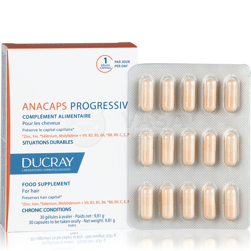 Ducray Anacaps Progressiv (výživový doplnok na vlasy)