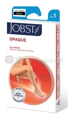 JOBST Opaque Kompresívne lýtkové pančuchy, I.KT, so zatvorenou špičkou, čierne, veľ. III