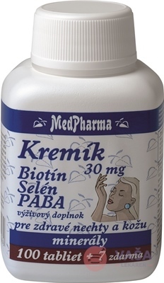 MedPharma Kremík 30 mg + Biotín + Selén + PABA