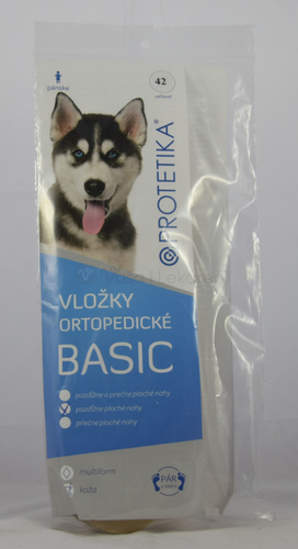 Protetika Basic Ortopedické vložky pre pozdĺžne ploché nohy, koža, veľ. 47