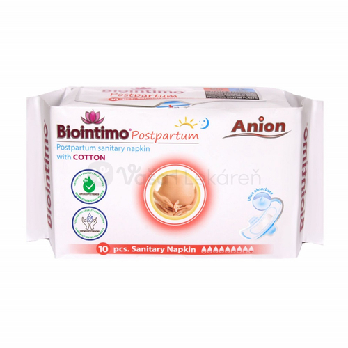 Biointimo Anion popôrodné aniónové hygienické vložky