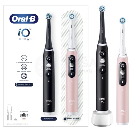 Oral-B iO Series 6 Duo Black &amp; Pink