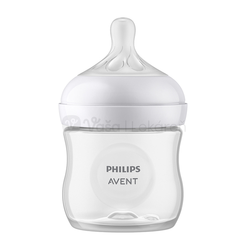 AVENT Natural Response Priehľadná fľaša s cumlíkom pre podporu rytmu pitia (0+ mesiacov)