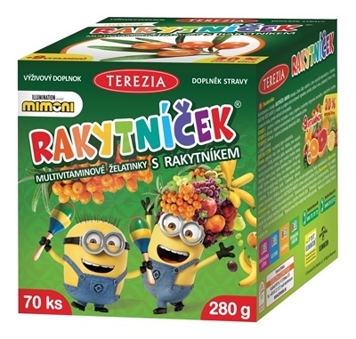 TEREZIA Rakytníček+ Multivitamínové želatínky (Mimoni)