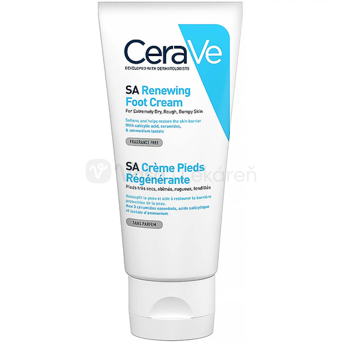 CeraVe Obnovujúci krém na nohy na suchú pokožku