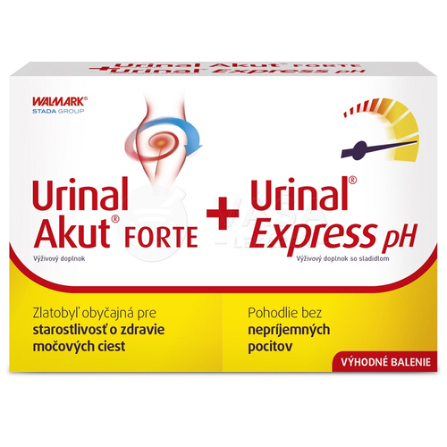 WALMARK Urinal Akut Forte + Urinal Express pH (Výhodné balenie)