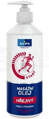 Alpa SportStar Masážny olej hrejivý (pred výkonom)