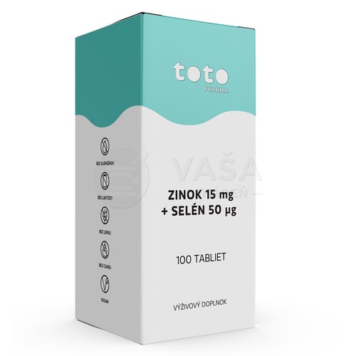 TOTO Zinok 15 mg + Selén 50 mcg