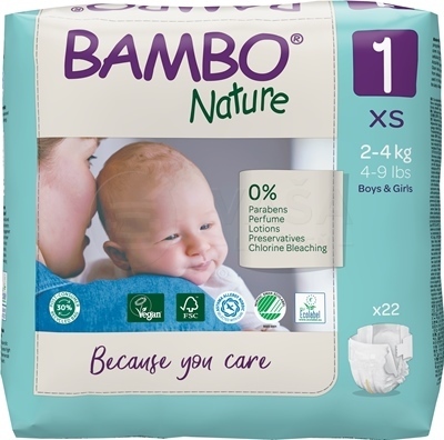 Bambo 1 Detské plienky (2-4 kg)