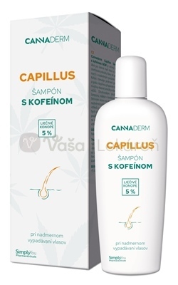 Cannaderm Capillus Šampón s kofeínom proti vypadávaniu vlasov