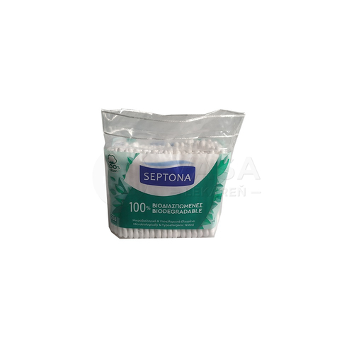 Septona 100% Bio rozložiteľné bavlnené vatové tyčinky (náhradná náplň)