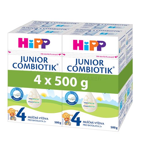 HiPP 4 Junior Combiotik MULTIPACK Mliečna výživa pre batoľatá (od 2 rokov)
