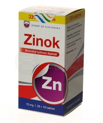 Dobré zo Slovenska Zinok 15 mg