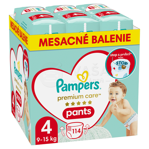 Pampers Premium Care Pants 4 Detské plienkové nohavičky (9-15 kg)