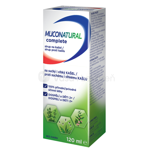 Muconatural Complete Sirup proti kašľu