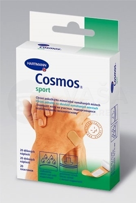Cosmos Na šport Flexibilná náplasť na rany (1,9 x 7,2 cm)