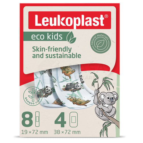 Leukoplast Eco Kids Náplasť na rany pre deti (2 veľkosti)