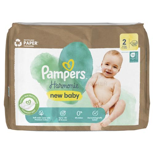 Pampers Harmonie Magic Paper 2 Detské plienky (4-8 kg)