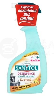 Sanytol Dezinfekcia Odmasťujúci čistič do kuchyne Citrusové plody