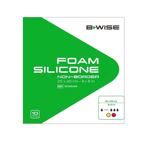 Bwise Krytie na rany penové silikónové (20 x 20 cm)