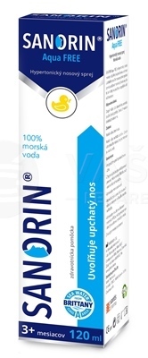 Sanorin Aqua Free Hypertonický nosový sprej