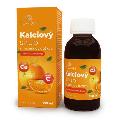Platan Kalciový sirup s materinou dúškou
