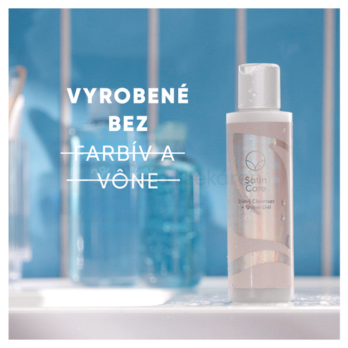 Gillette Satin Care 2v1 Čistiaca emulzia a gél na holenie na intímne partie