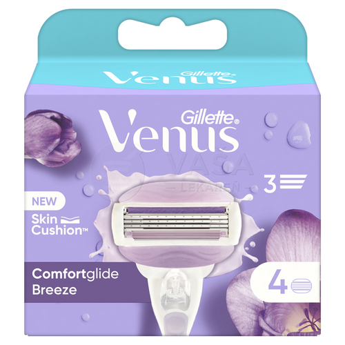 Gillette Venus Comfortglide Breeze Dámske náhradné holiace hlavice