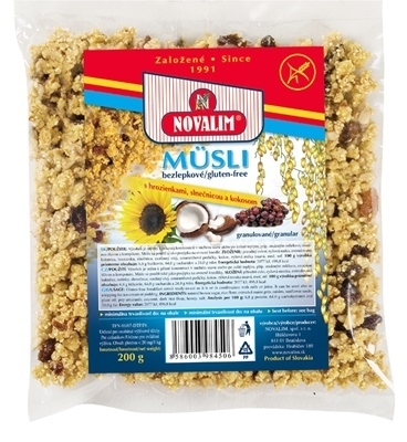 MüSLI BEZLEPKOVE GRANULOVANÉ