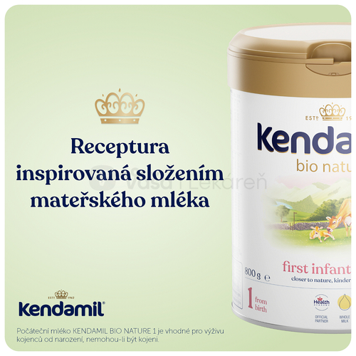 Kendamil BIO Nature 1 Počiatočná dojčenská mliečna výživa (od narodenia)