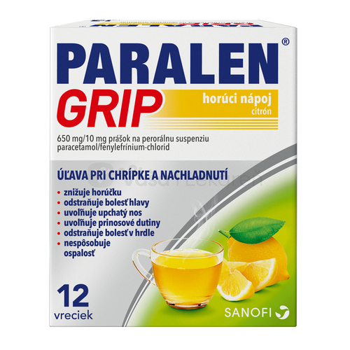 Paralen Grip Horúci nápoj Citrón