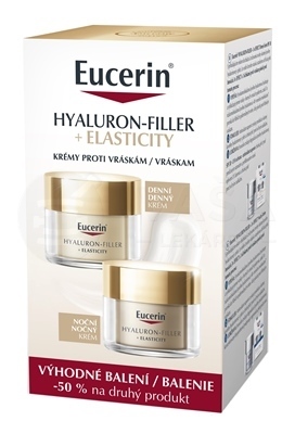 Eucerin Hyaluron-Filler + Elasticity Krémy proti vráskam (Výhodné duo balenie)