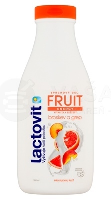 Lactovit Fruit Energy Sprchový gél Broskyňa a grep