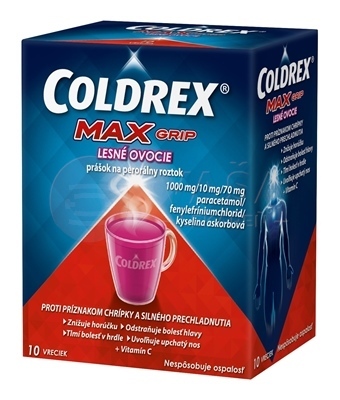 Coldrex Maxgrip Horúci nápoj Lesné ovocie