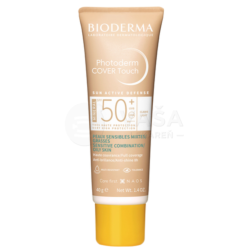 Bioderma Photoderm Cover Touch Minerálny make-up SPF50+ (svetlý odtieň)