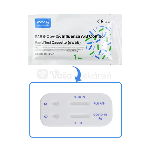 REALYtech Kombinovaný antigénový rýchlotest Covid-19 &amp; Chrípka typu A/B