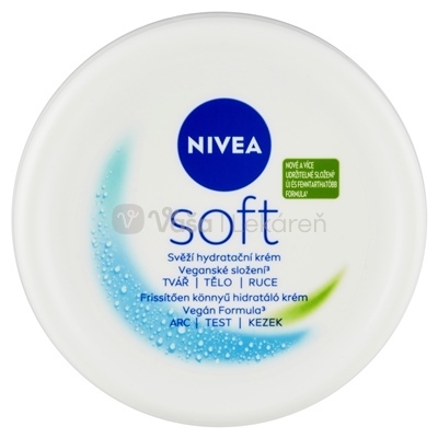 Nivea Soft Hydratačný krém na tvár, telo a ruky