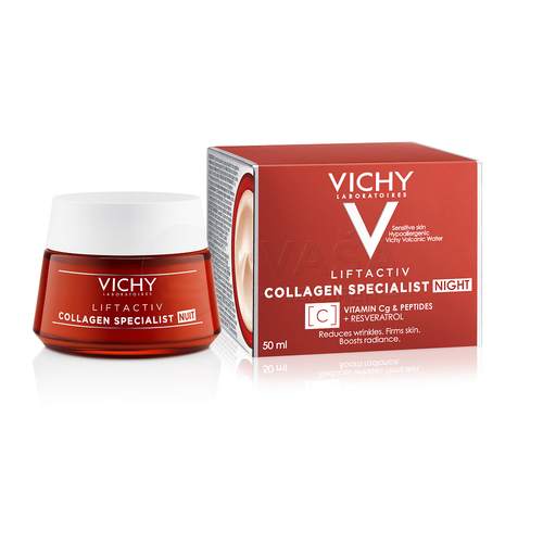 Vichy Liftactiv Collagen Specialist Nočný krém proti vráskam
